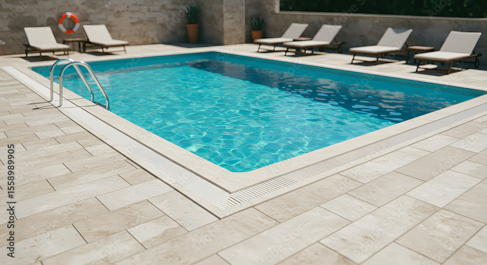 Obraz premium swimming pool in hotel