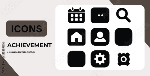 User Interface Filled Icons 