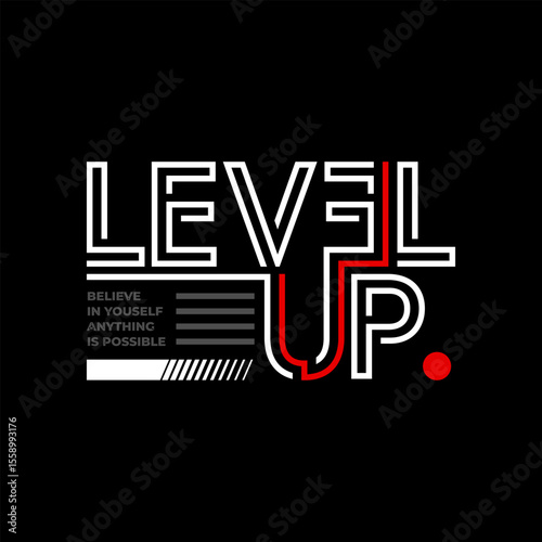 level up abstract vector illustration