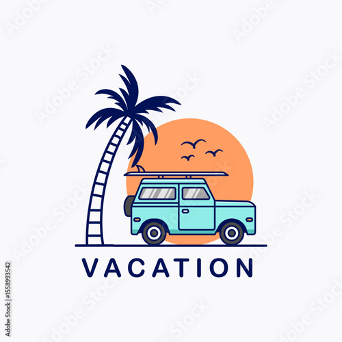 travel flat icon vector pictogram eps 10