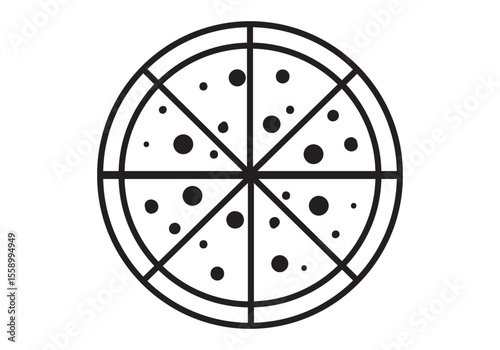 Pizza Icons Pack Vector Set