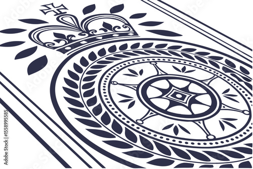  royal medallion pattern with modern abstract corn (1)