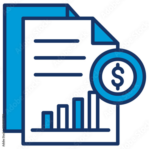 Statement Blue Icon