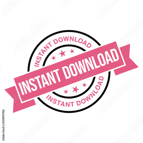 Instant Download Letter Rubber Stamp Template