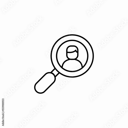 find user search icon sign vector