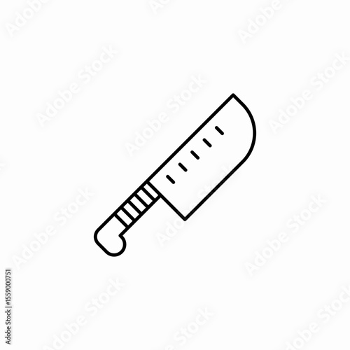 kitchen chef knife icon sign vector