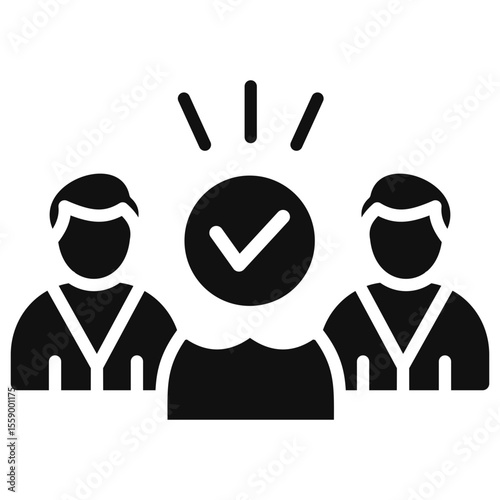 Diversity Glyph Icon