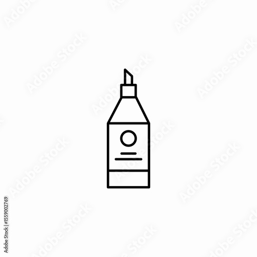 sauce bottle icon icon sign vector