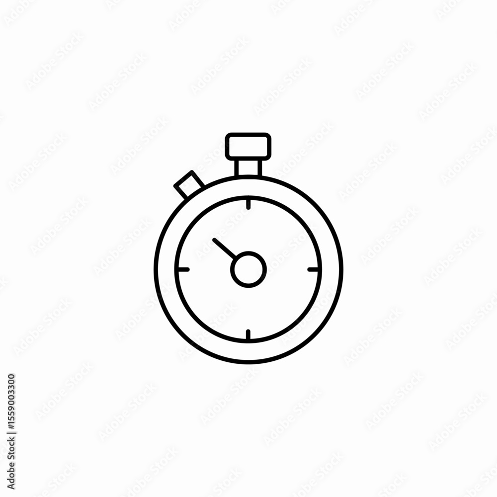 stopwatch time management icon sign vector stopwatch time management icon sign vector
