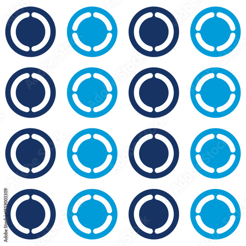 Heterogeneous Flat Blue Icon
