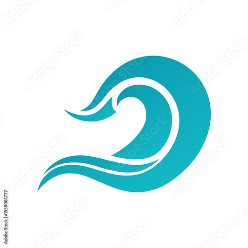 Wallpaper Mural Abstract wave crest design vector illustration on transparent background for web and graphic design Torontodigital.ca