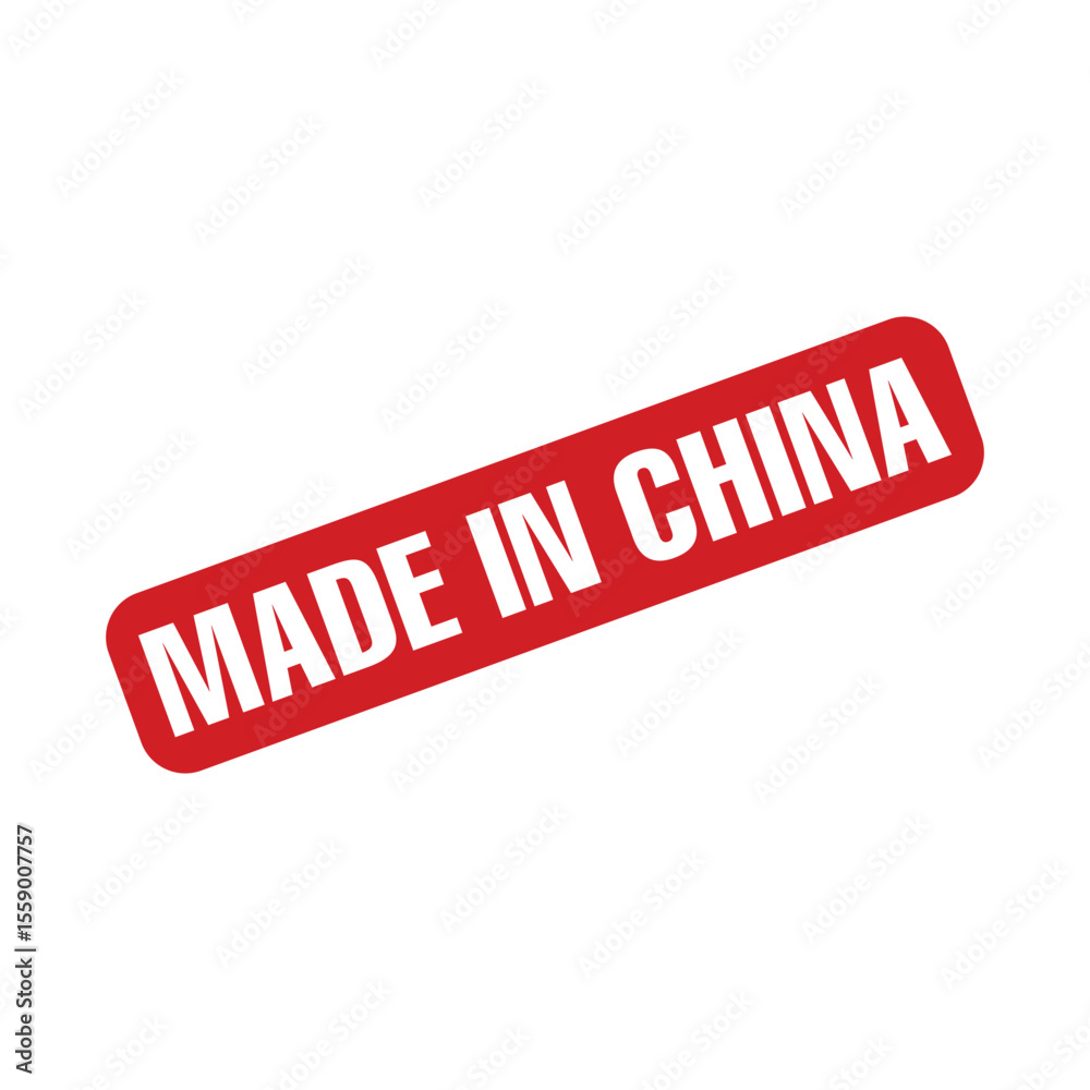 Made in China Rubber Stamp Vector Template Made in China Rubber Stamp Vector Template
