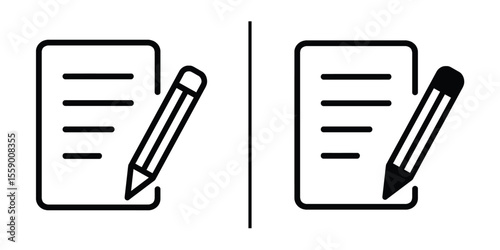 Writing Documents: The image captures two instances of the universal act of writing a document: a pen and paper pair. These two images suggest the many purposes and concepts of paper. 