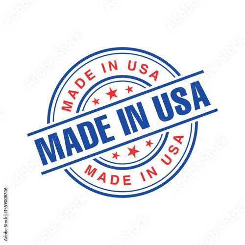 Free Download Made in USA Rubber Stamp Vector Template - GFXLoad