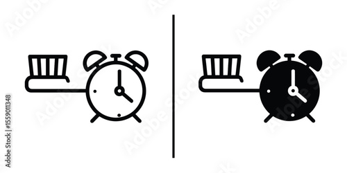 Timely Oral Hygiene: A modern graphic symbolizes the perfect blend of time and dental care, showcasing the need to maintain a healthy smile with regularity.