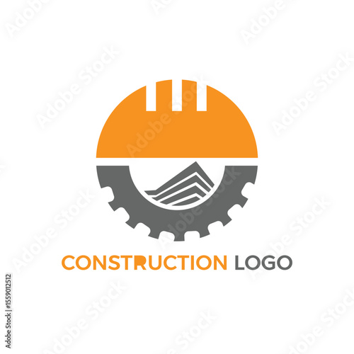 Dog Illustration Icon with Construction Theme for Graphic Design Projects