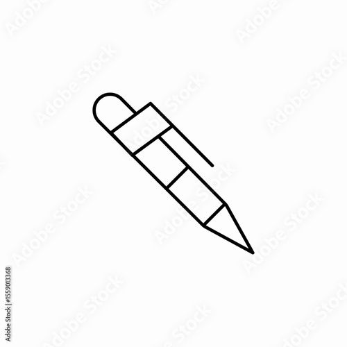 ballpoint pen writing icon sign vector