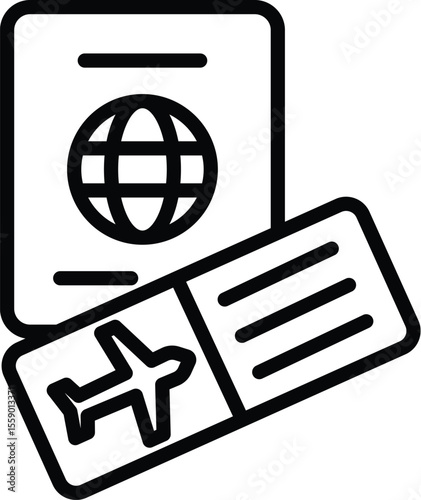 Travel Passport Icon 