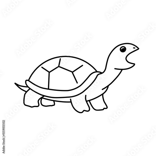 line vector turtle 