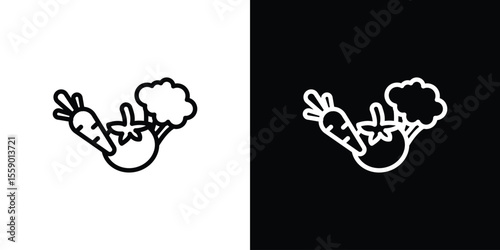 Vegetable icon vector, Symbol, logo illustrations