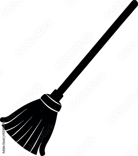 Broom Silhouette Vector