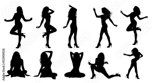 Sexy Female Silhouette Poses 