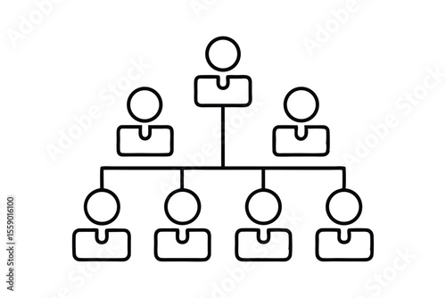 Hierarchical Structure Organization Chart, Team Management, and Leadership