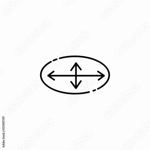 expand resize arrows icon sign vector