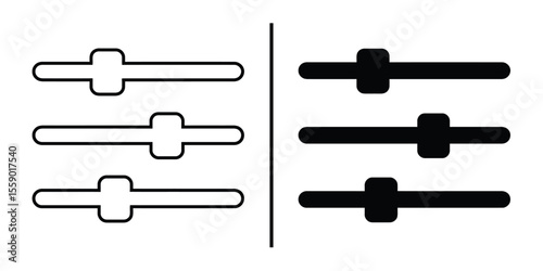 Volume Slider Interface: An isolated, graphic illustration displays a set of simple volume sliders, each ready to adjust audio levels, with both light and dark design variations. 