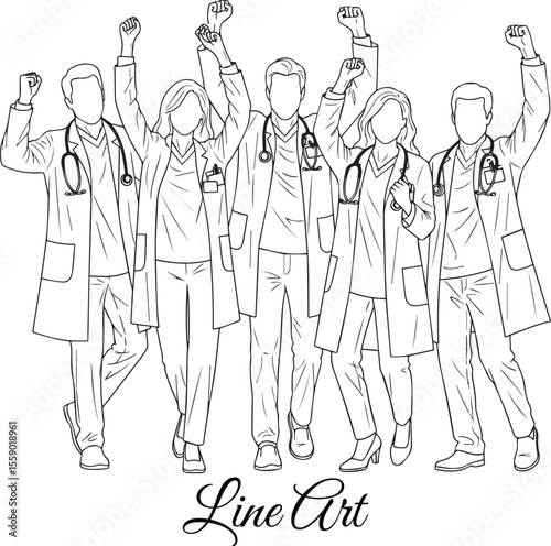 Victorious Medical Team, Healthcare Heroes Celebrating