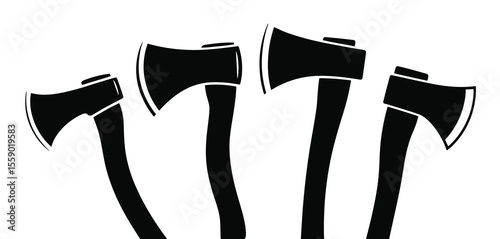Silhouette of Different Size Axes