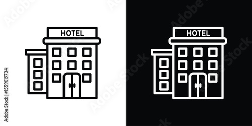 hotel icon vector, Symbol, logo illustrations