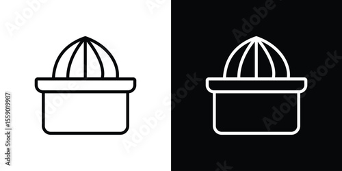 Hand Juicer icon in thin stroke and flat style.
