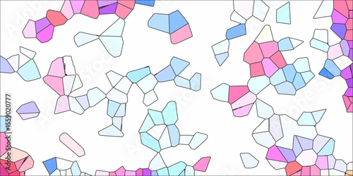 light multicolor crystallize abstract background in light sweet vector illustration. black stoke colors stone tile pattern. Cement kitchen decor. abstract mosaic polygonal vector background .	