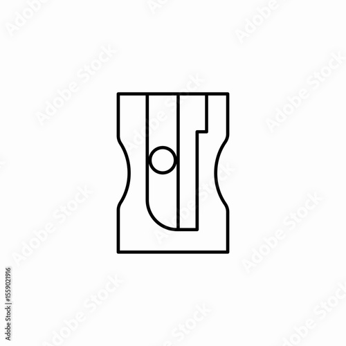 pencil sharpener tool icon sign vector