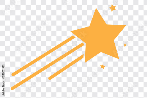 Shooting stars icons. Star trail sign Vector Illustration. Illustrator vector star modern icon design. EPS 10
