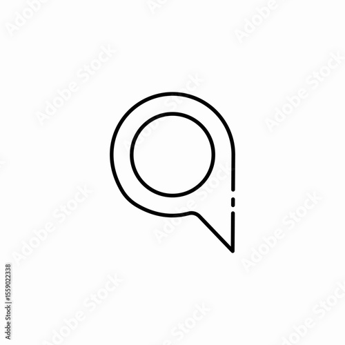pin location marker icon sign vector