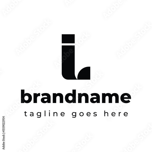 Letters IL Monogram Logo, suitable for any business with LI or IL initials