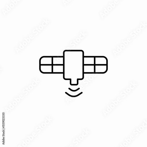 satellite signal transmission icon sign vector