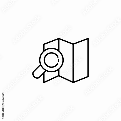 search map magnify icon sign vector