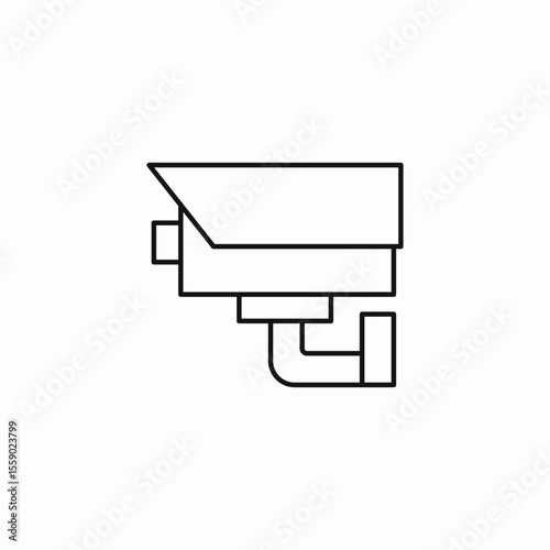 security camera surveillance icon sign vector
