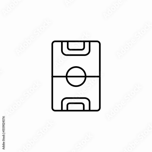 soccer field icon sign vector