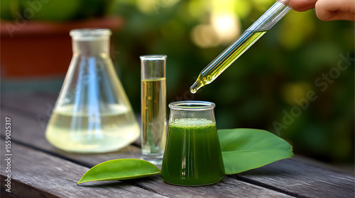 Natural medicine creation: herbal essence extraction and laboratory experimentation