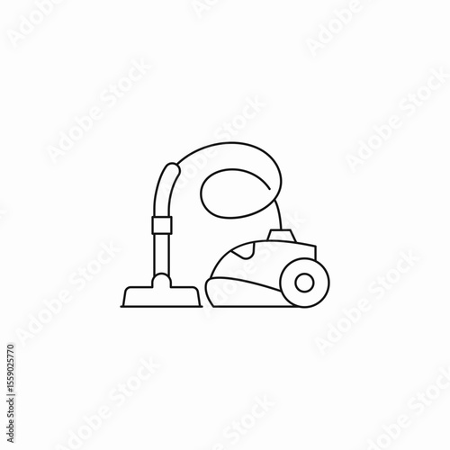 vacuum cleaner upright icon sign vector