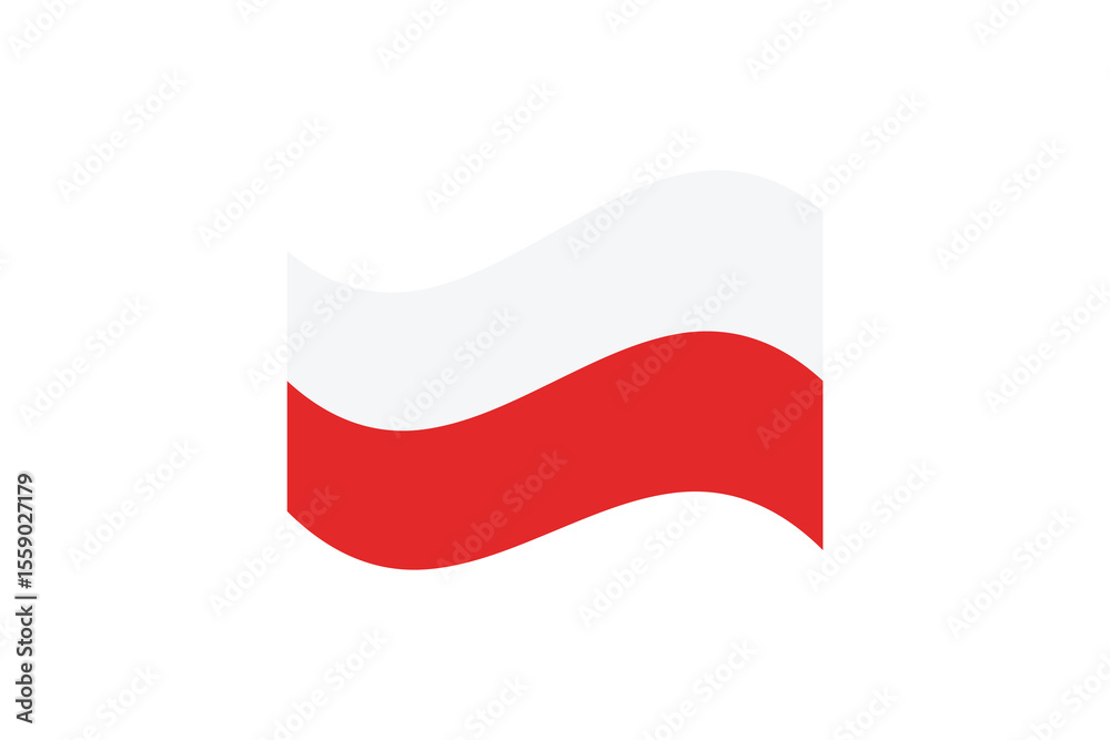 Naklejka premium poland flag vector icon element illustration