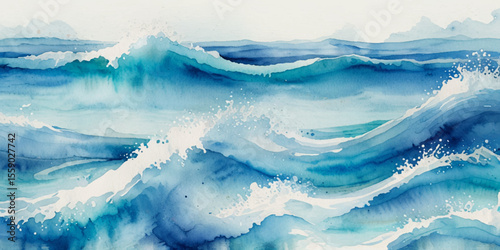 Art teal soft blue sea water ocean wavy and silver marble texture background. Water  ocean wave white and soft blue aqua, teal and marble texture