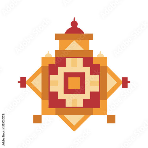 Tibetan Buddhist Mandala Palace Architecture