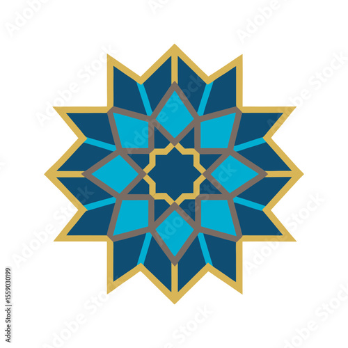 Islamic Girih Pattern Mandala Artwork