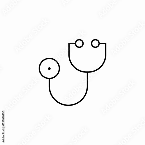doctor stethoscope tool icon sign vector