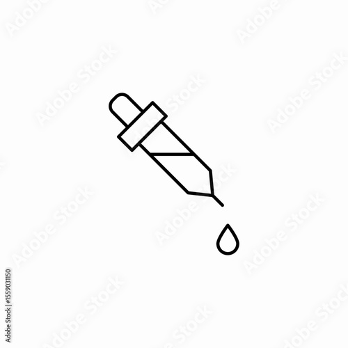 eye dropper liquid icon sign vector